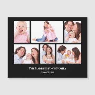 6 Secties Aangepaste foto zwarte Lijsten