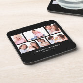 6 Secties Aangepaste foto zwarte Lijsten Bier Onderzetter (Linkerzijde)