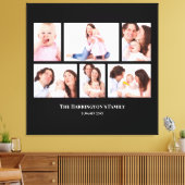 6 Secties Aangepaste foto zwarte Lijsten Canvas Afdruk (Insitu (Woonkamer))