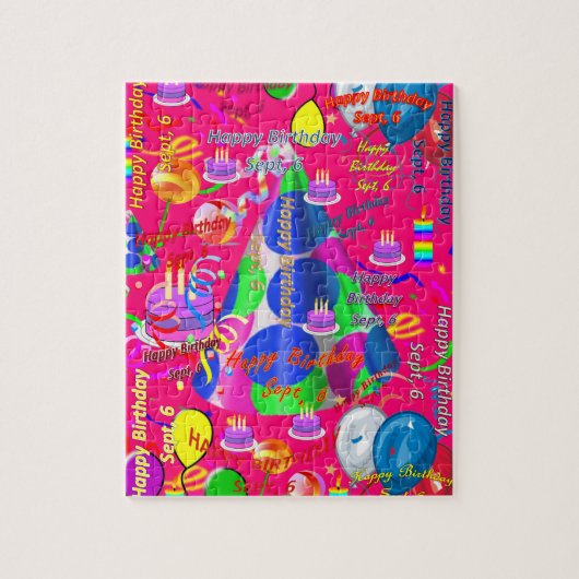 6 september Jigzaag Puzzle Legpuzzel (Verticaal)