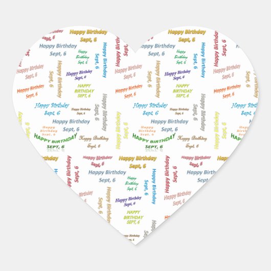 6 september, Sticker (Voorkant)