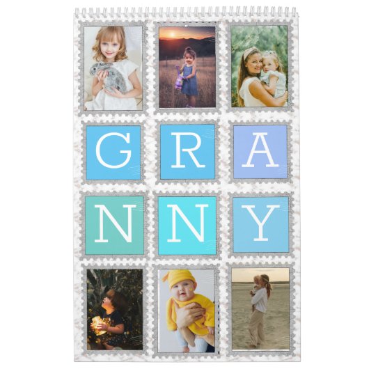 6 Six Collage Cute Baby Family Love Granny Kalender (Hoes)