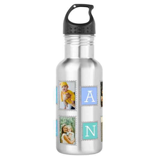 6 Six Collage Cute Baby Family Love Granny Waterfles (Voorkant)