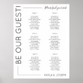 6 sjabloon minimalistische weduwenkaarten poster (Voorkant)