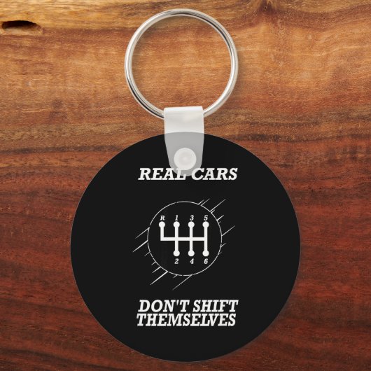 6 Speed Manual Transmission Shift Pattern  Sleutelhanger (Voorkant)