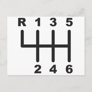 6 Speed Shift Gate Briefkaart