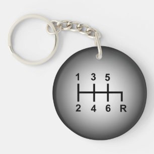 6 Speed Shift knop sleutelhanger