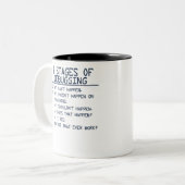 6 stadia van het Zuiveren van de Programmer van de Tweekleurige Koffiemok (Voorkant links)