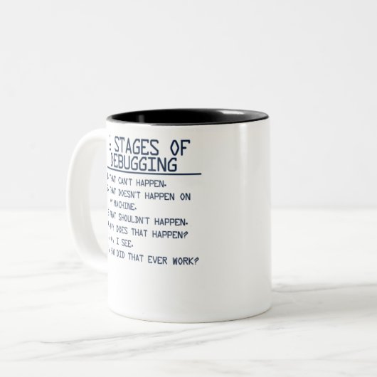 6 stadia van het Zuiveren van de Programmer van de Tweekleurige Koffiemok (Voorkant links)