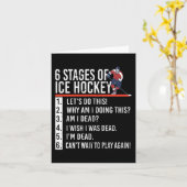 6 Stadia van ijshockey en hockeyspeler Kaart (Gele Bloem)