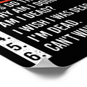 6 Stadia van ijshockey en hockeyspeler Poster (Hoek)