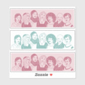 6"Sticker Blad met Groepen Interreligieuze Vrouwen Sticker (Vel)