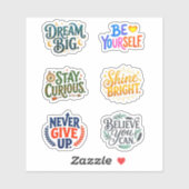 +6 (Studenten & Kinderen) Aanmoediging & Motivatie Sticker (Vel)