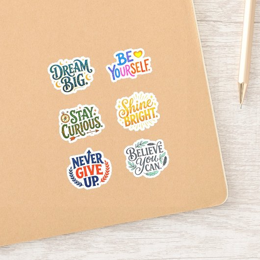 +6 (Studenten & Kinderen) Aanmoediging & Motivatie Sticker