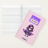 6 superheld kinderen meisje schrijfbenodigdheden s notitieboek (Binnen)