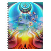 6 Taal van de Light Base Chakra-symbolen Notitieboek (Voorkant)