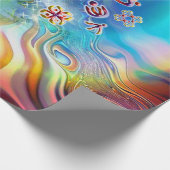 6 Taal van Licht Basis Chakra Symbolen Cadeaupapier (Hoek)