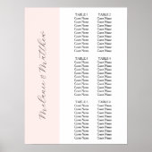 6 Tabel | Eenvoudige weduwenkaart Poster (Voorkant)