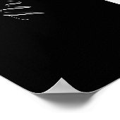 6 Tabel | Eenvoudige weduwenkaart Poster (Hoek)