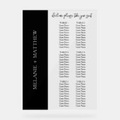 6 Tabel | Elegant modern bruiloft Acryl Bord (Voorkant)