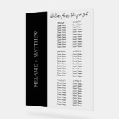 6 Tabel | Elegant modern bruiloft Acryl Bord (Hoek)