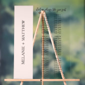6 Tabel | Elegant modern bruiloft Acryl Bord (Neutraal)