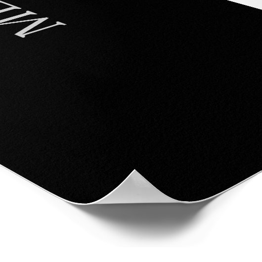 6 Tabel | Elegant modern bruiloft Poster (Hoek)