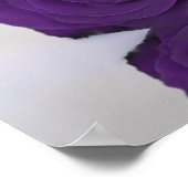 6 Tabel Elegant Royal Paars Roos Seat Chart Poster (Hoek)