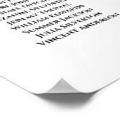 6 Tabel White Boho Floral Welcome Seite Chart Poster (Hoek)