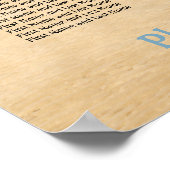 6 Tafel Strand Bruiloft Zitplaatsen Chart Poster (Hoek)