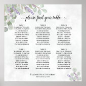 6 Tafelbruidplaatje Lavender Eucalyptus Poster (Voorkant)