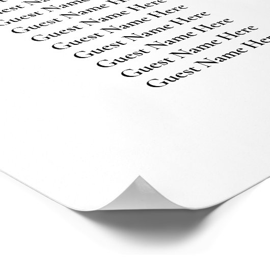 6 tafels groen elegante bruiloft zitgrafiek poster (Hoek)