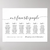 6 Tafels Modern Stoelplaatsindeling onze favoriete Poster (Voorkant)