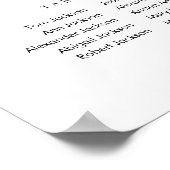 6 Tafels Onze favoriete Mensen Zitschema Plan Poster (Hoek)