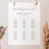 6 Tafels Simpel Zitplaatsindeling voor onze favori Poster