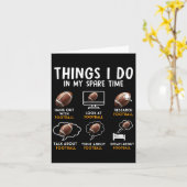 6 Things I Do In My Spare Time American Football H Kaart (Gele Bloem)