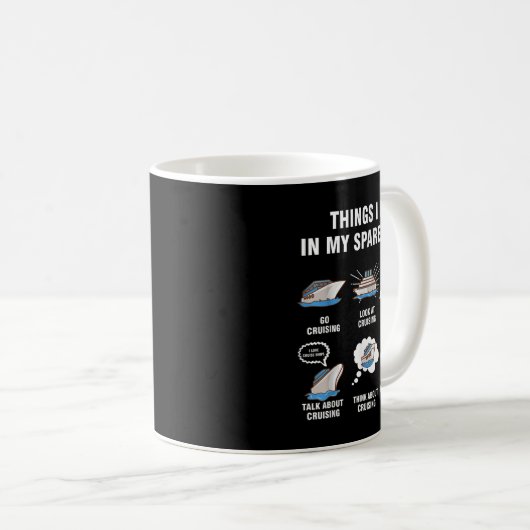 6 Things I Do In My Spare Time - Cruising Lovers Koffiemok (Voorkant rechts)