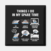 6 Things I Do In My Spare Time - Cruising Lovers Magneet (Voorkant)