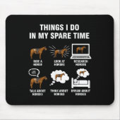 6 Things I Do In My Spare Time - Horse Riding  Muismat (Voorkant)