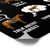 6 Things I Do In My Spare Time - Horse Riding  Poster (Hoek)