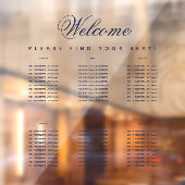 6 Transparante weergave van tabel in marineschema  Raamsticker (Vel 2)