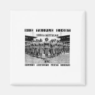 6 Triple 8 Zwarte Vrouwen Legerkorps 6888ste Goede Magneet