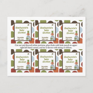 6 Ventilator Tags Laguna Koelschildpad Kikker Pond Uitnodiging Briefkaart