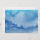 6 Verjaardagsuitnodiging Deep Blue Onder het Zee L Kaart (Achterkant)