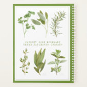 6 VERSCHE KRUIDEN 8.5x11 Planner / Groen (Achterkant)