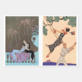 6 verschillende design van George Barbier Inpakpapier Vel (Voorkant 2)