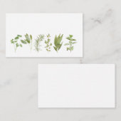 6 VERSE KRUIDEN 3.5x2 Platte Note Kaart Notitiekaartje (Voorkant / Achterkant)