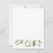 6 VERSE KRUIDEN 4.25x5.5 Blank Platte Kaart (Achterkant)