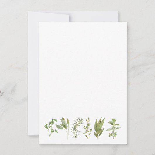 6 VERSE KRUIDEN 4.5x6.25 Blank Platte Kaart (Voorkant)