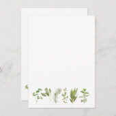 6 VERSE KRUIDEN 4.5x6.25 Blank Platte Kaart (Voorkant / Achterkant)